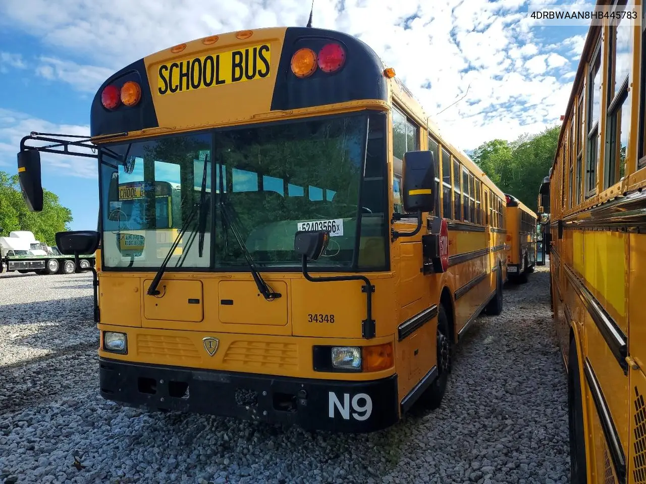 2017 Ic Corporation Re Series School - School Bus VIN: 4DRBWAAN8HB445783 Lot: 52403566