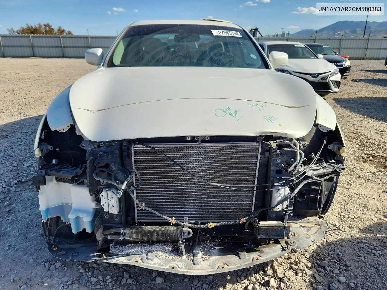 2012 Infiniti M56 X VIN: JN1AY1AR2CM580383 Lot: 52565796