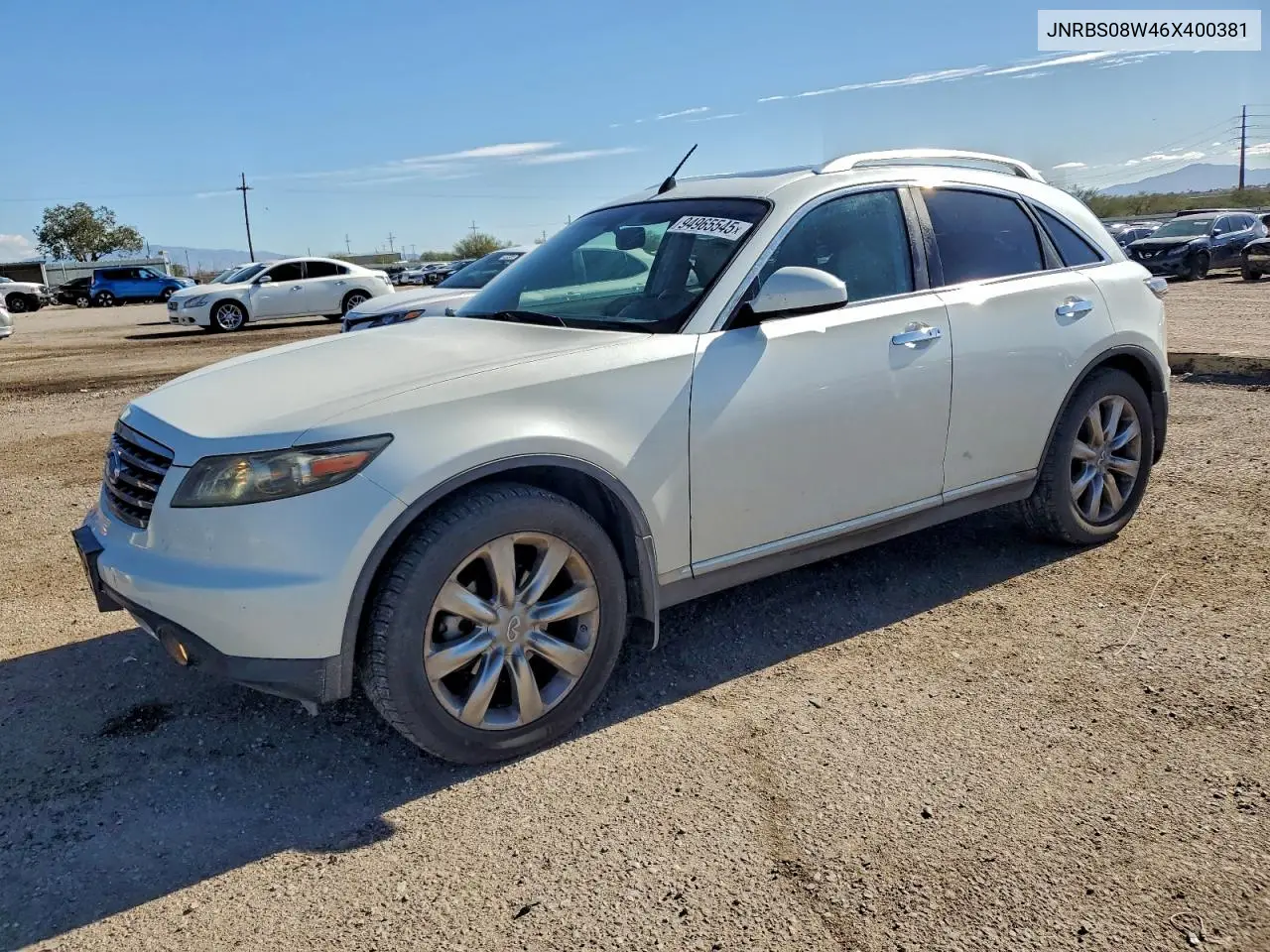 JNRBS08W46X400381 2006 Infiniti Fx45