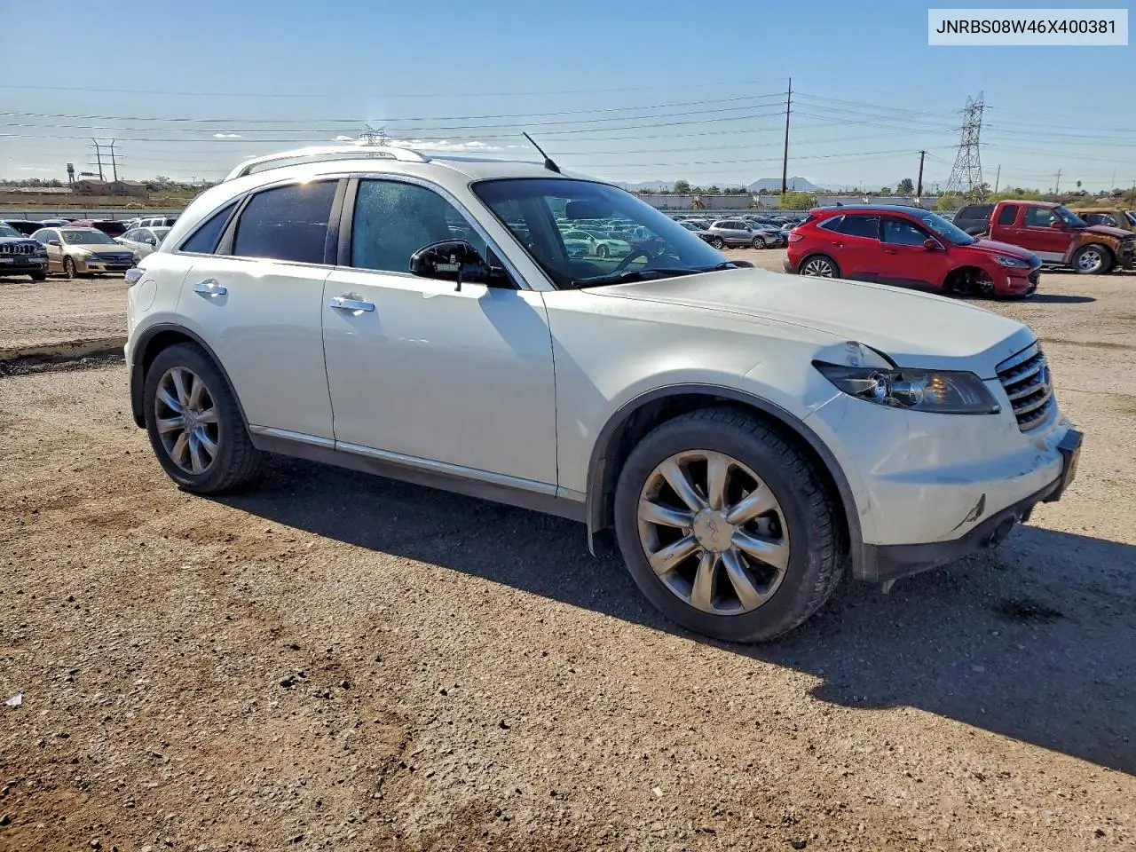 JNRBS08W46X400381 2006 Infiniti Fx45