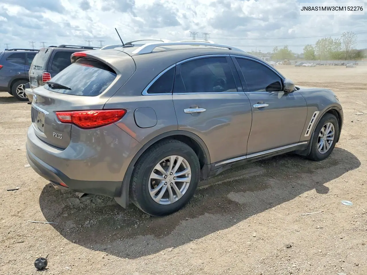 2012 Infiniti Fx35 Base VIN: JN8AS1MW3CM152276 Lot: 52336336