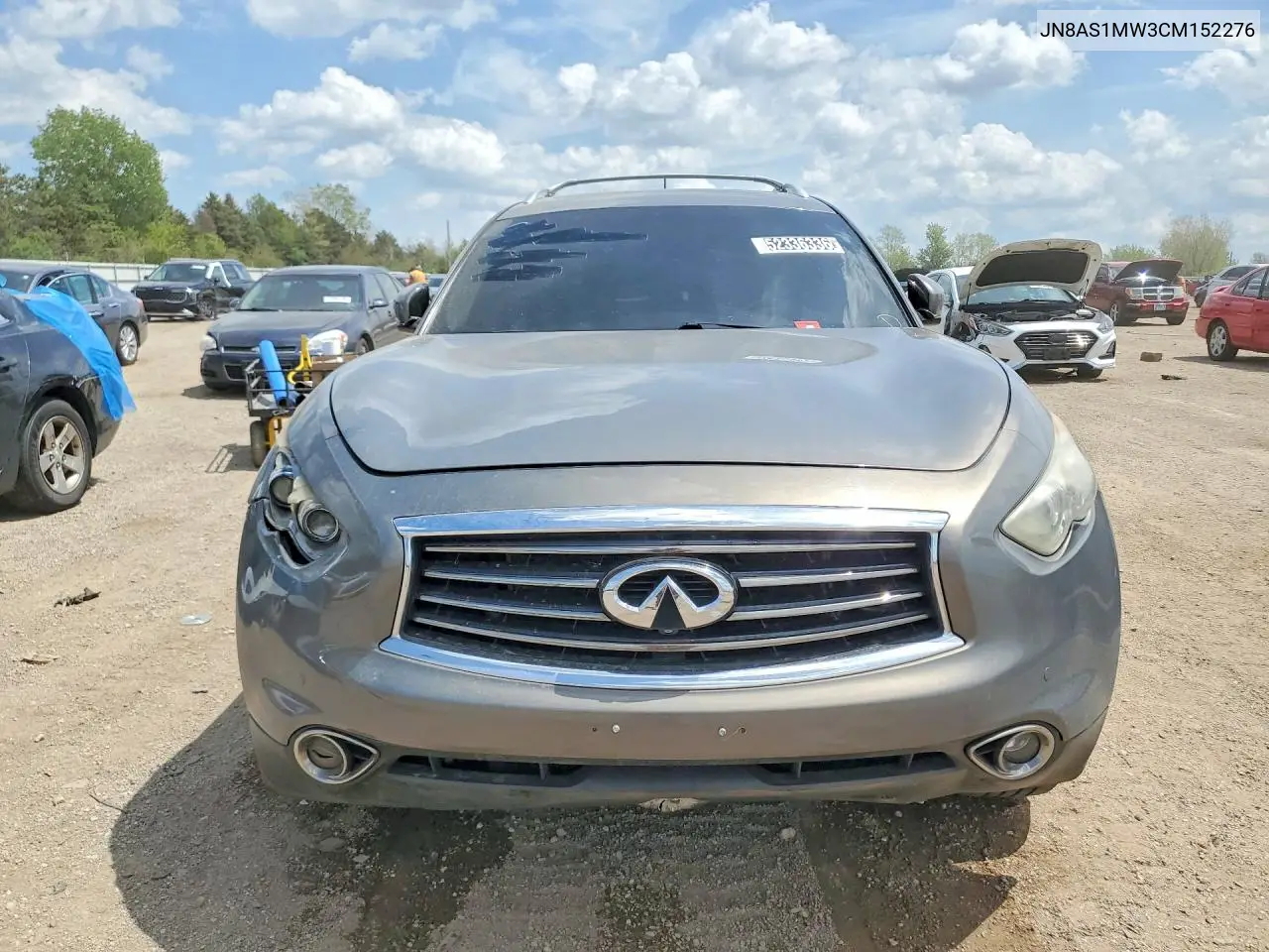 2012 Infiniti Fx35 Base VIN: JN8AS1MW3CM152276 Lot: 52336336