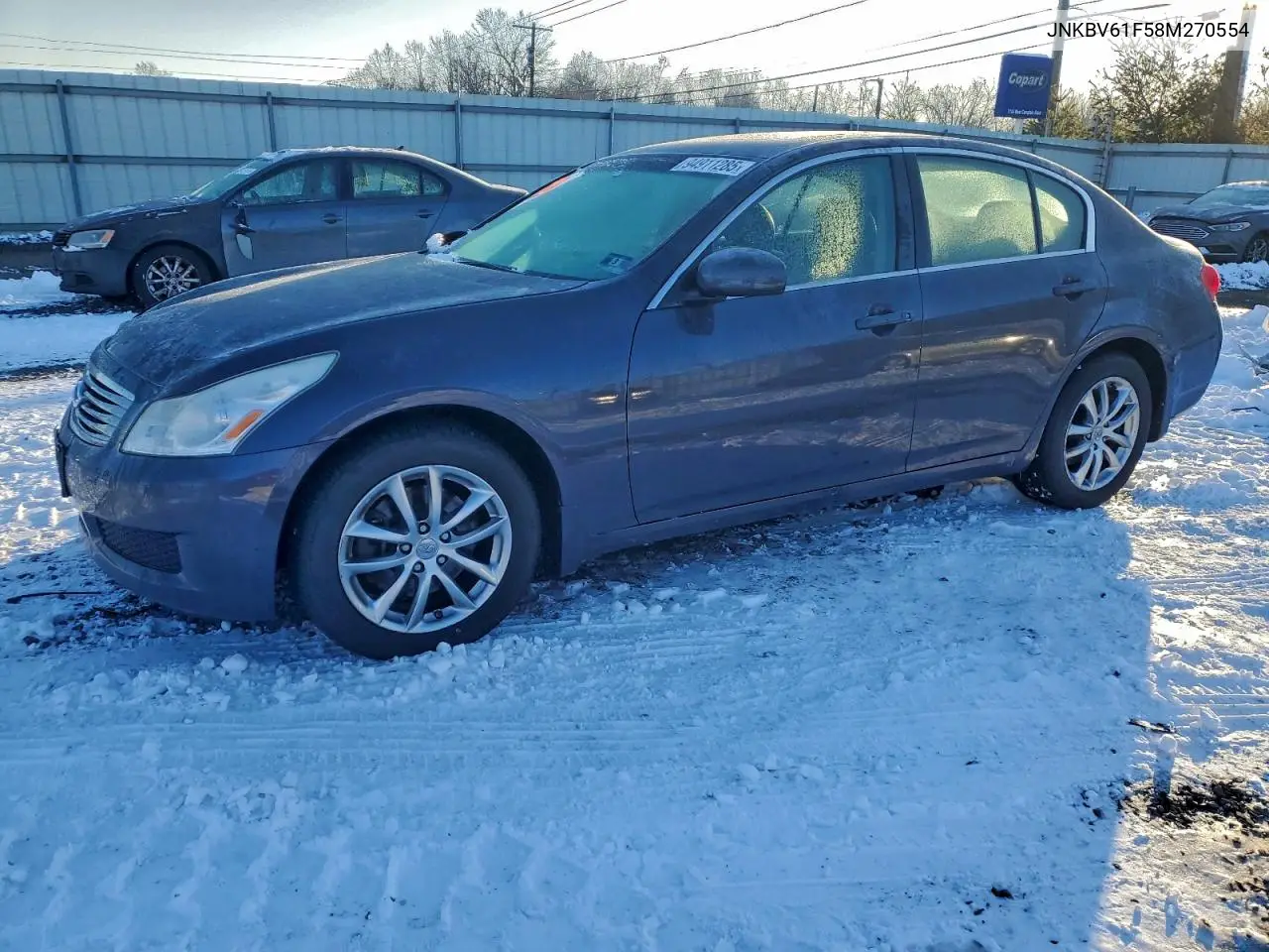 JNKBV61F58M270554 2008 Infiniti G35