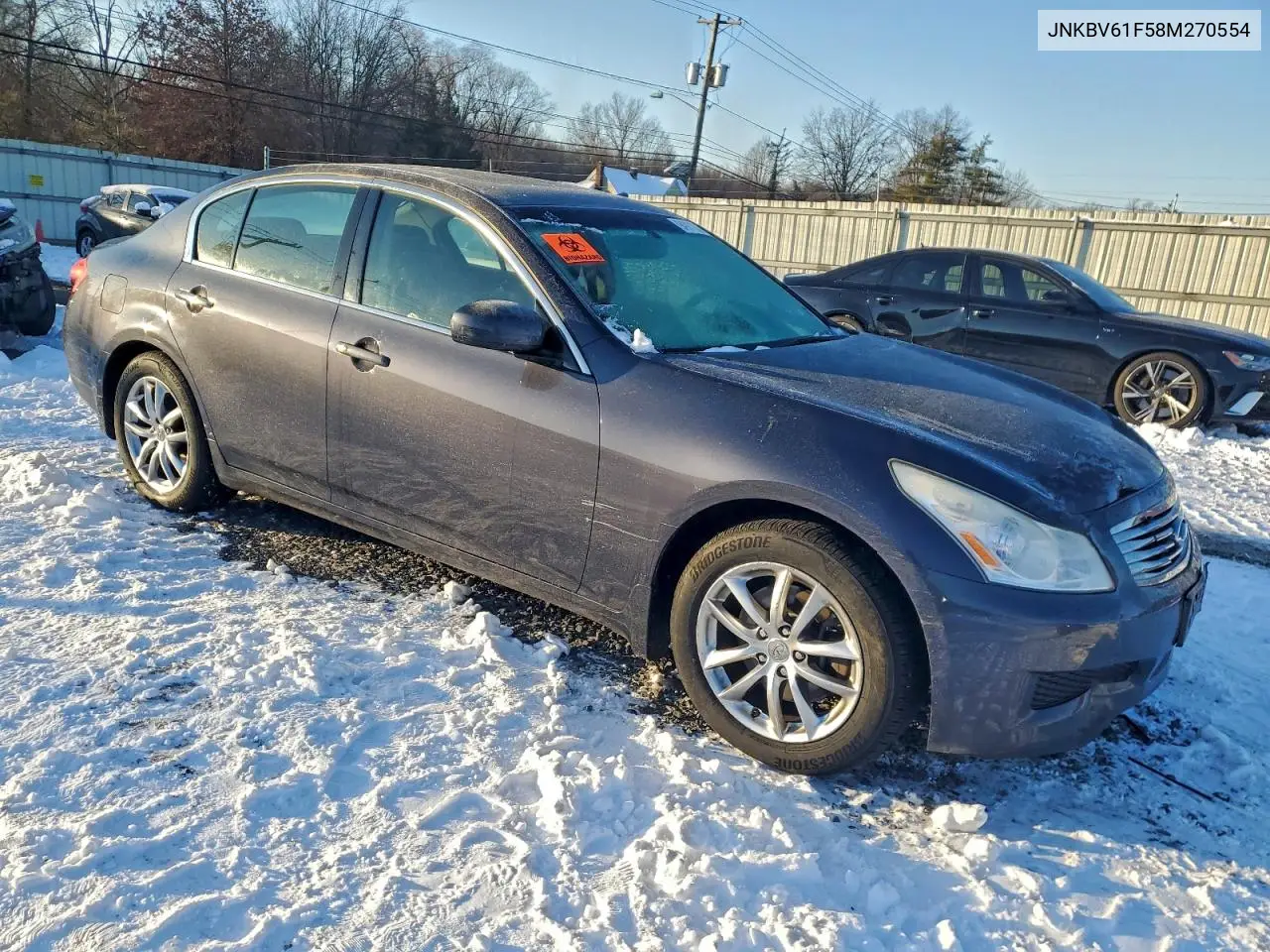JNKBV61F58M270554 2008 Infiniti G35