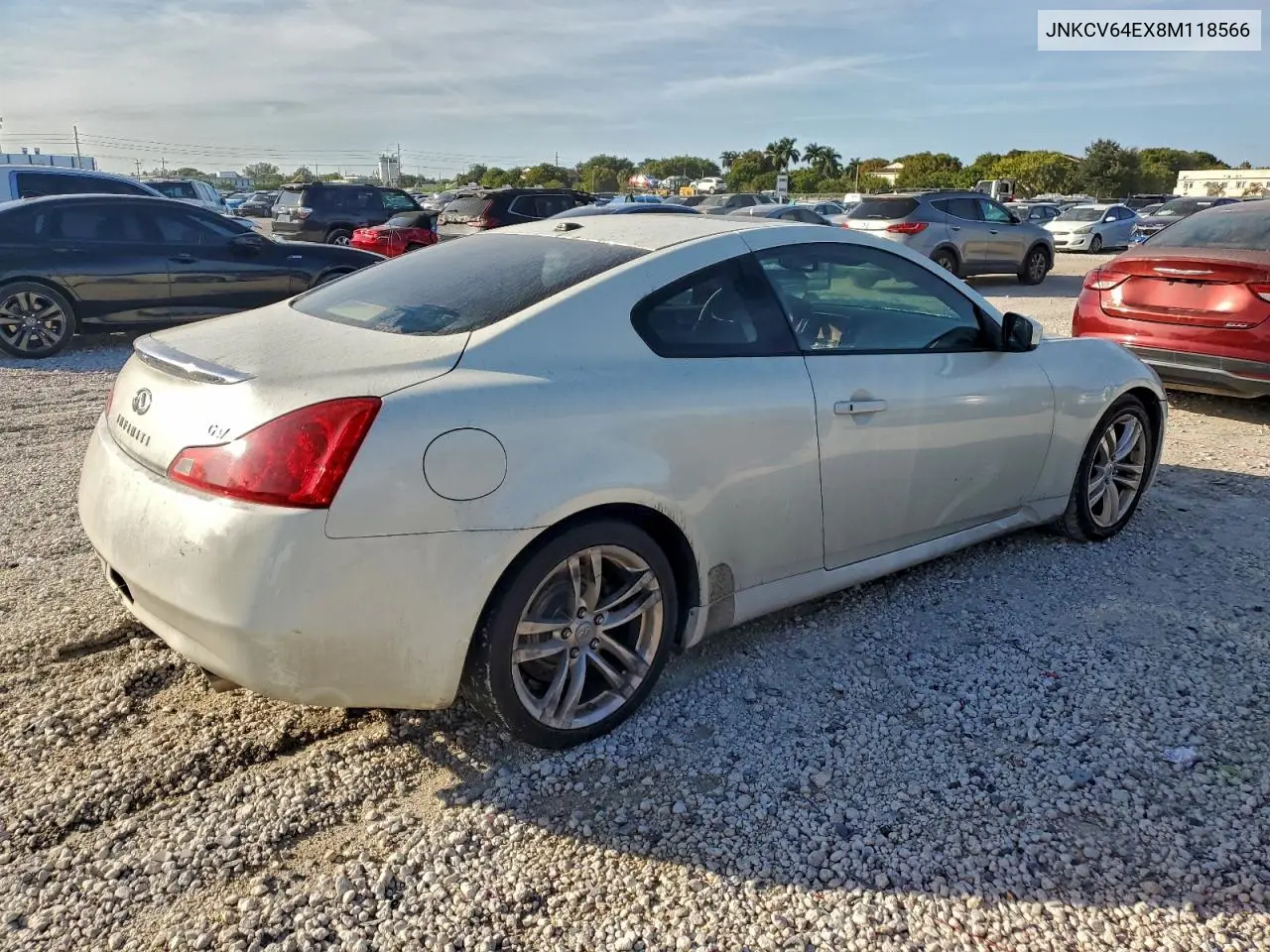 JNKCV64EX8M118566 2008 Infiniti G37 Base