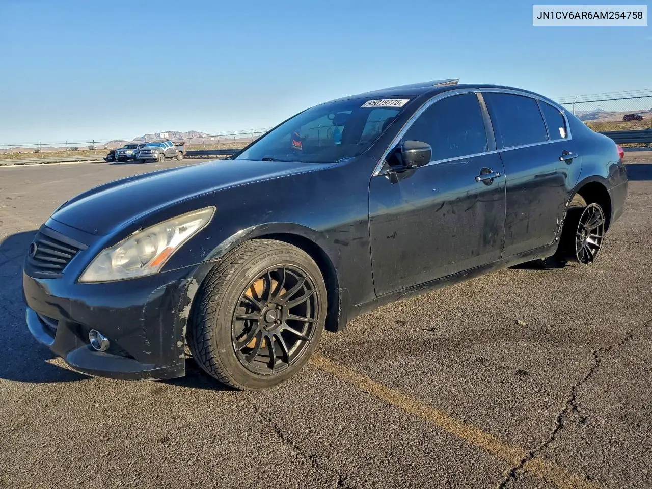 JN1CV6AR6AM254758 2010 Infiniti G37