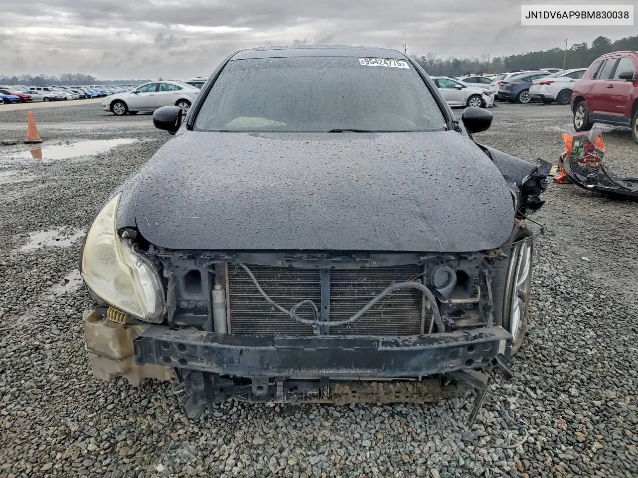 JN1DV6AP9BM830038 2011 Infiniti G25 Base
