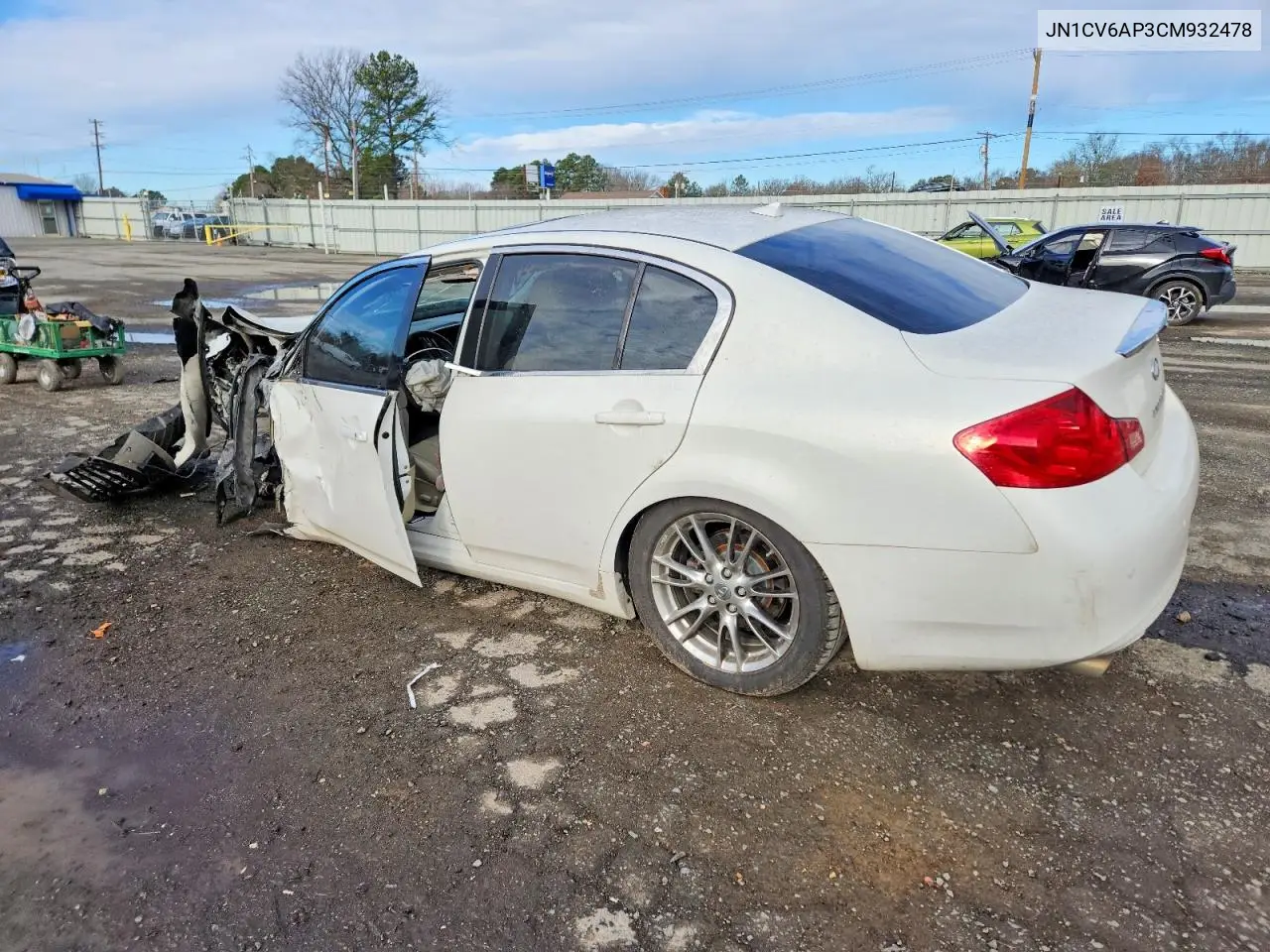 2012 Infiniti G37 VIN: JN1CV6AP3CM932478 Lot: 73056375