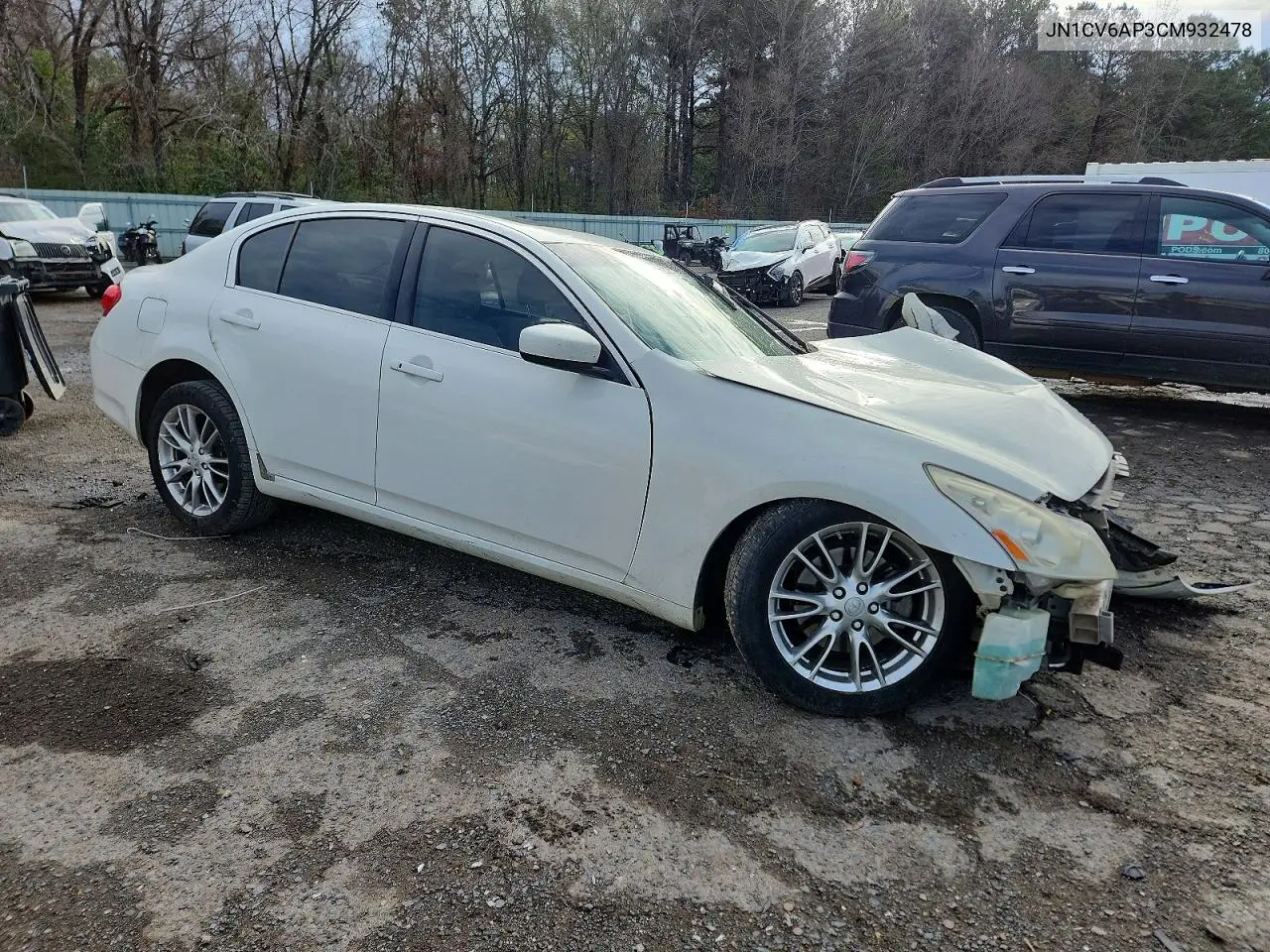 2012 Infiniti G37 VIN: JN1CV6AP3CM932478 Lot: 73056375
