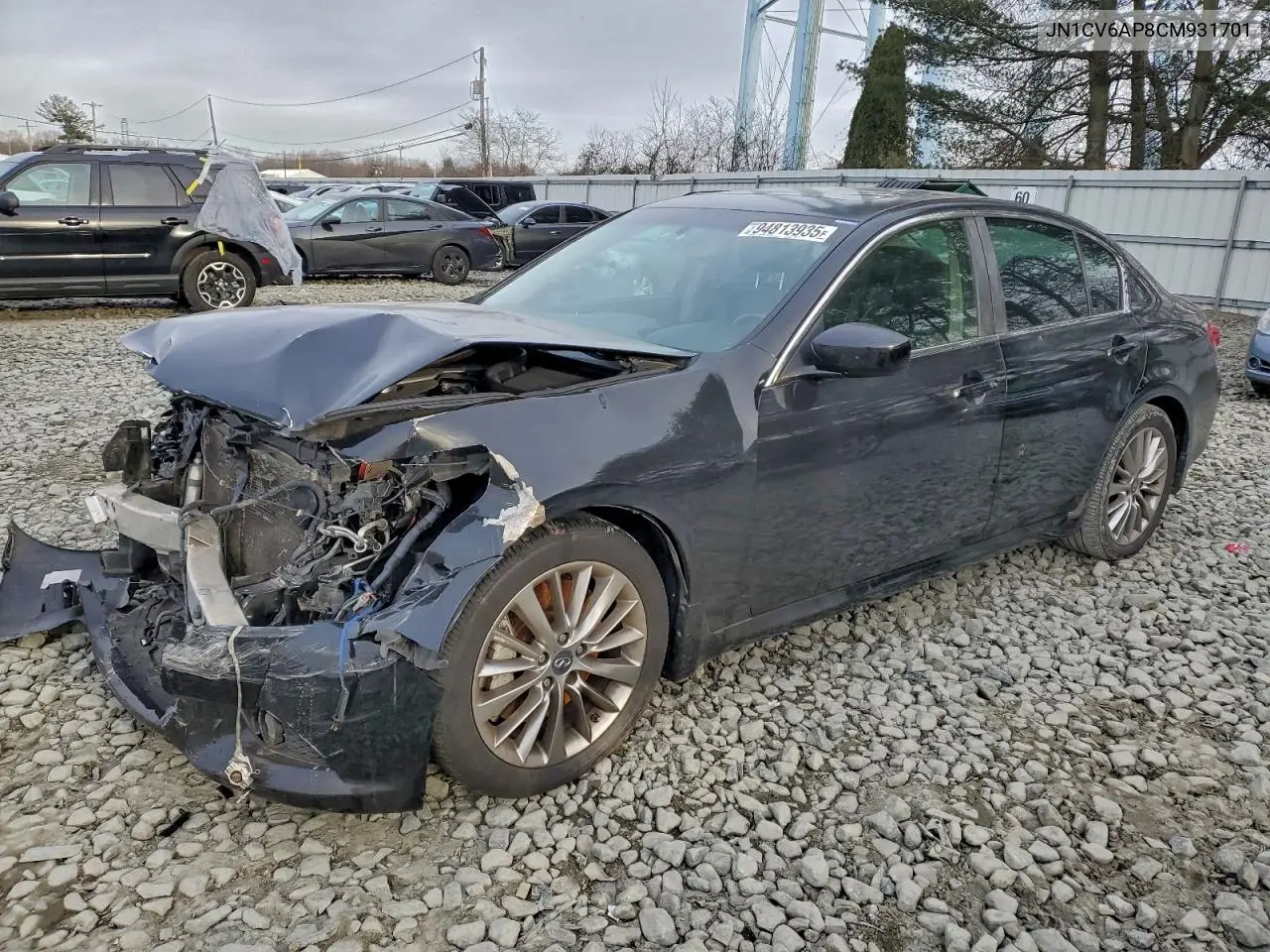 JN1CV6AP8CM931701 2012 Infiniti G37 Base