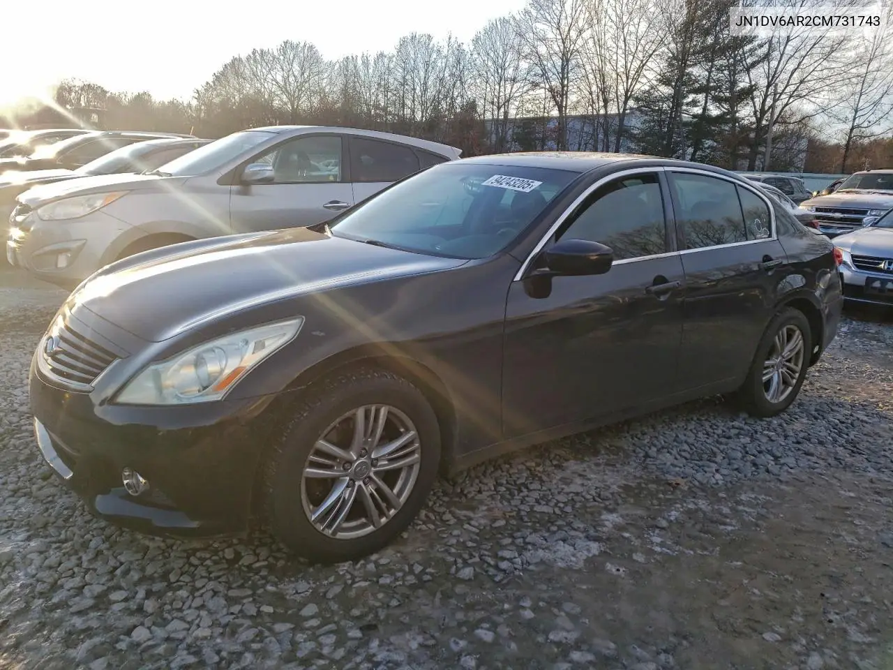 JN1DV6AR2CM731743 2012 Infiniti G25