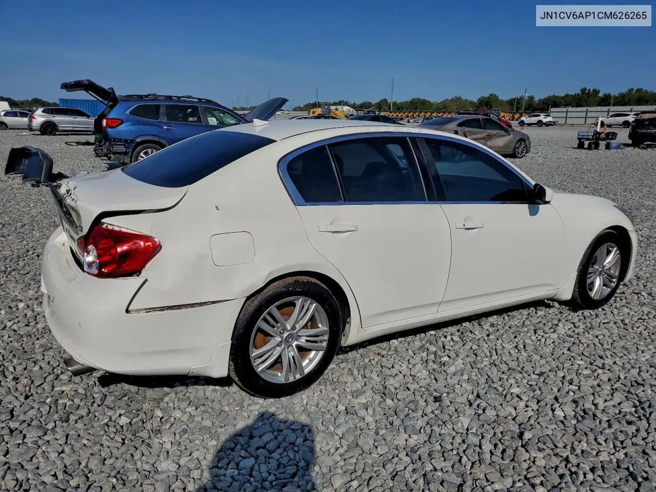 JN1CV6AP1CM626265 2012 Infiniti G37 Base