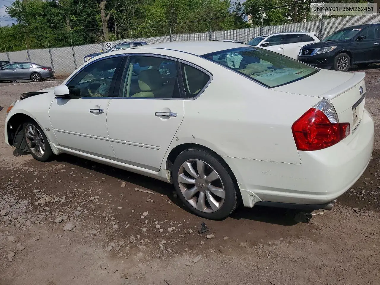 2006 Infiniti M35 Base VIN: JNKAY01F36M262451 Lot: 52163576