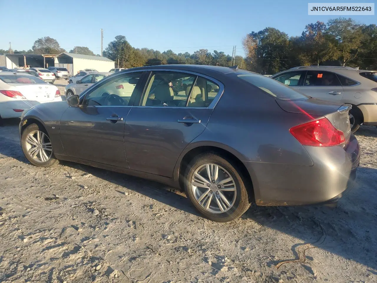 JN1CV6AR5FM522643 2015 Infiniti Q40