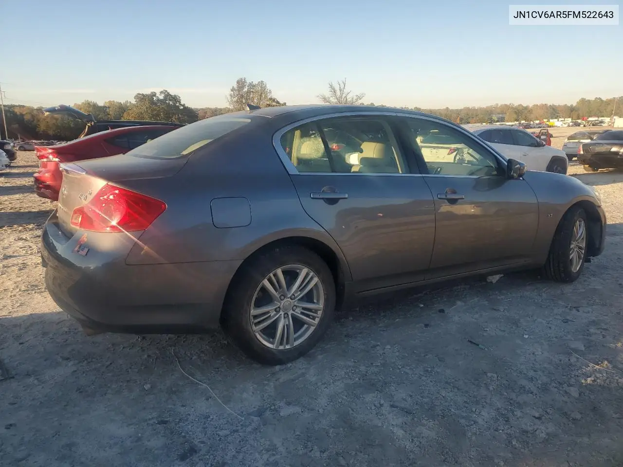 JN1CV6AR5FM522643 2015 Infiniti Q40