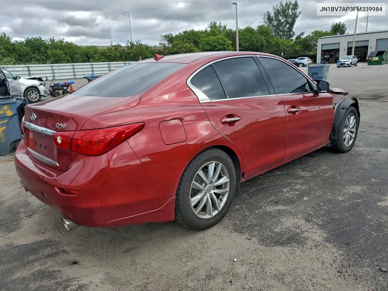 JN1BV7AP3FM339984 2015 Infiniti Q50 Base