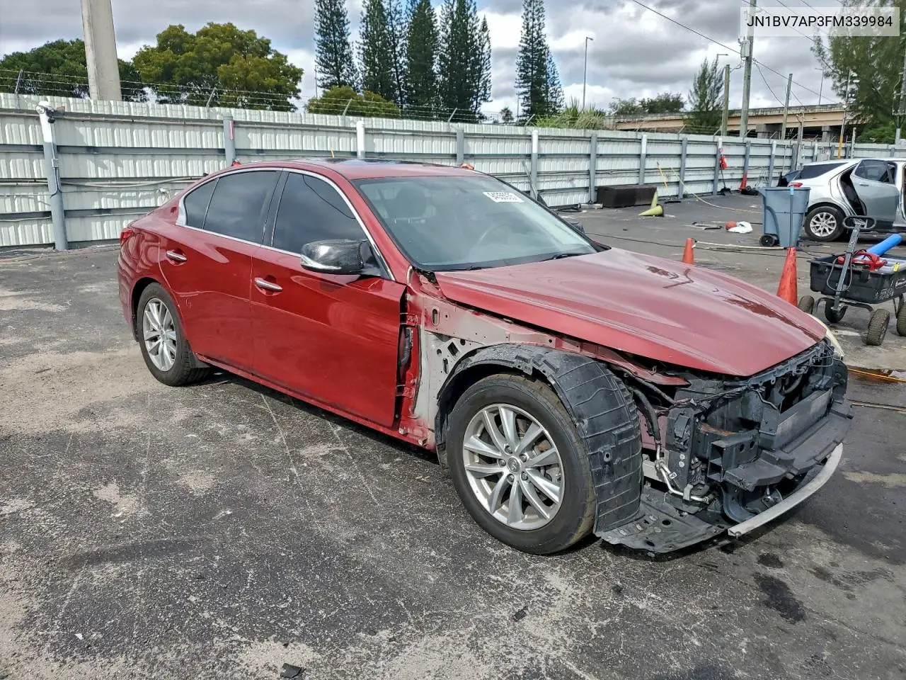JN1BV7AP3FM339984 2015 Infiniti Q50 Base