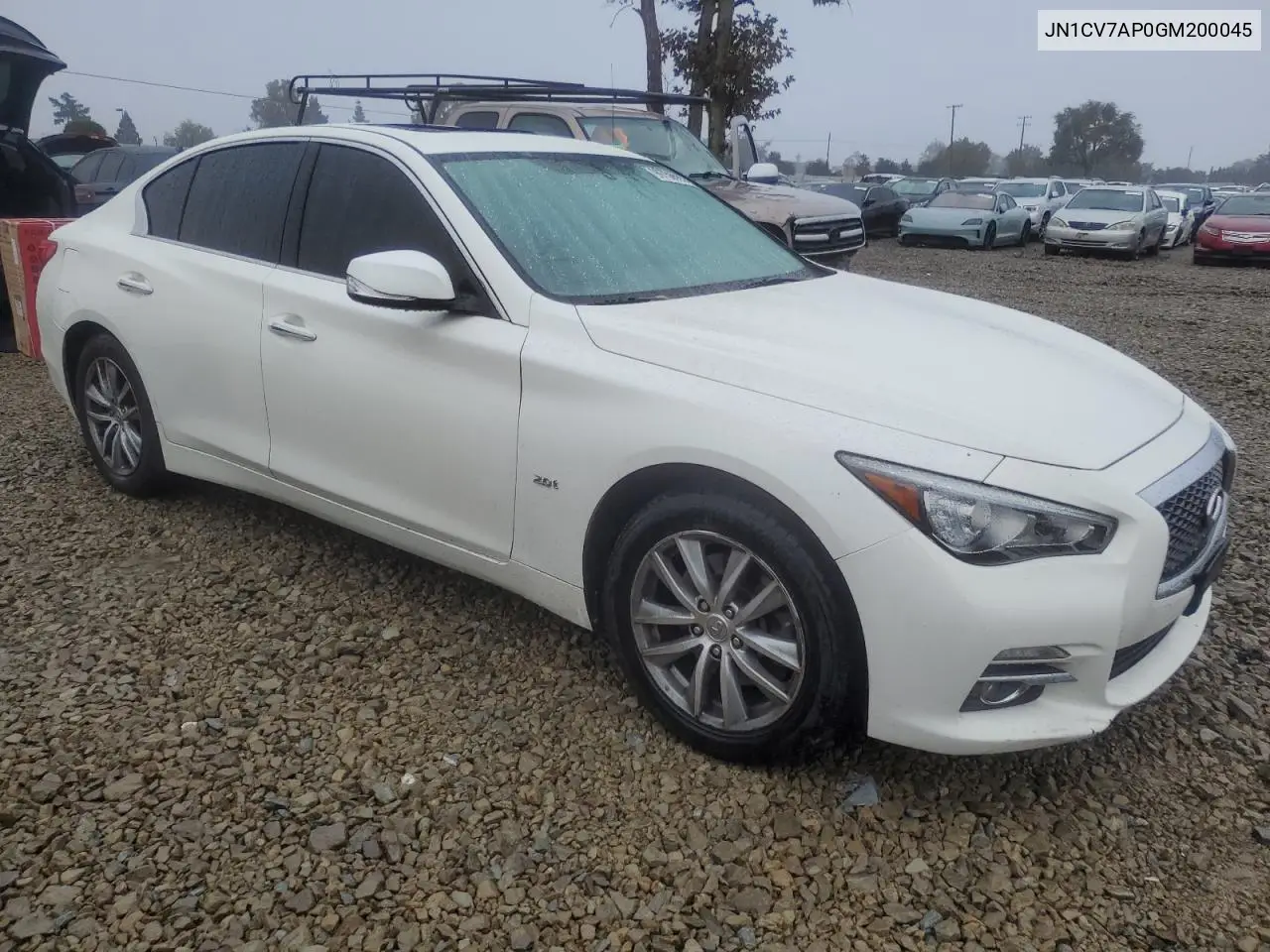 JN1CV7AP0GM200045 2016 Infiniti Q50 Base