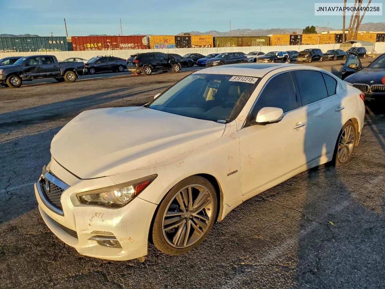 JN1AV7AP9GM490258 2016 Infiniti Q50 Hybrid