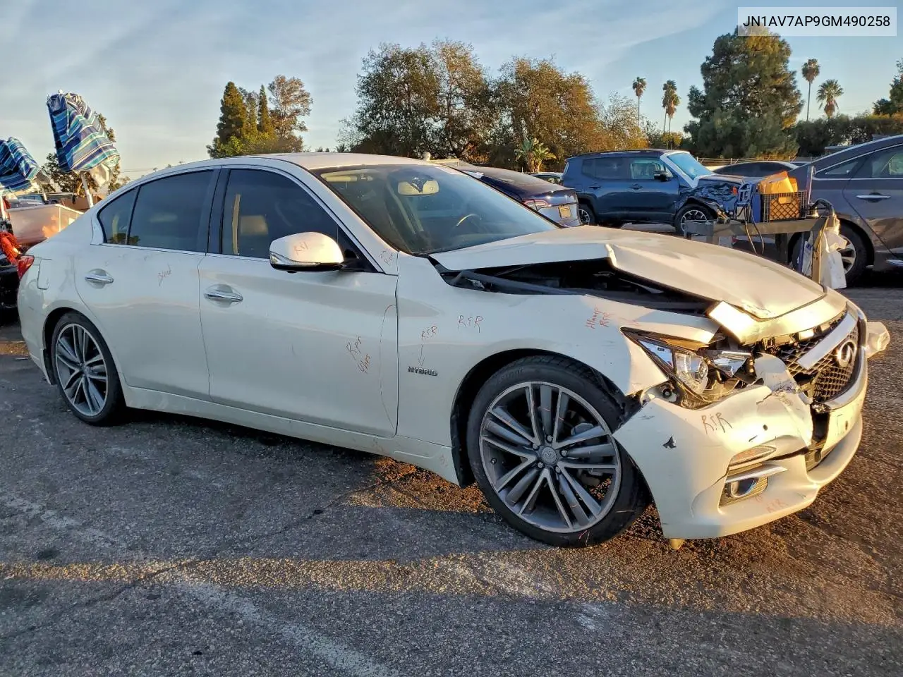 JN1AV7AP9GM490258 2016 Infiniti Q50 Hybrid