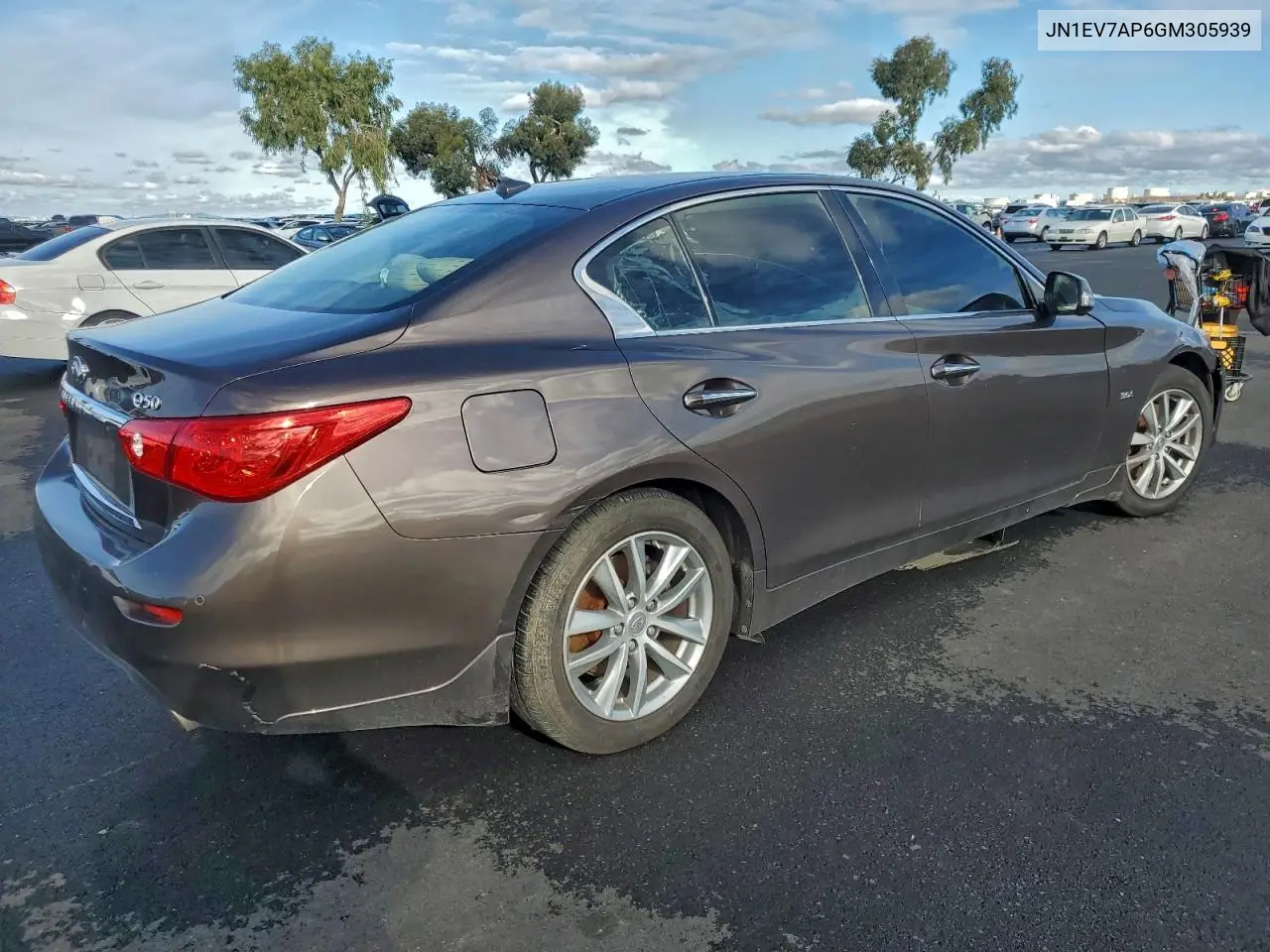 JN1EV7AP6GM305939 2016 Infiniti Q50