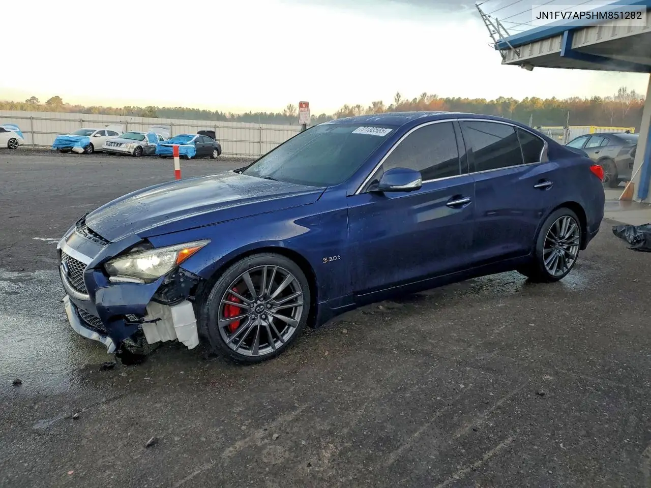 JN1FV7AP5HM851282 2017 Infiniti Q50 Red Sport 400