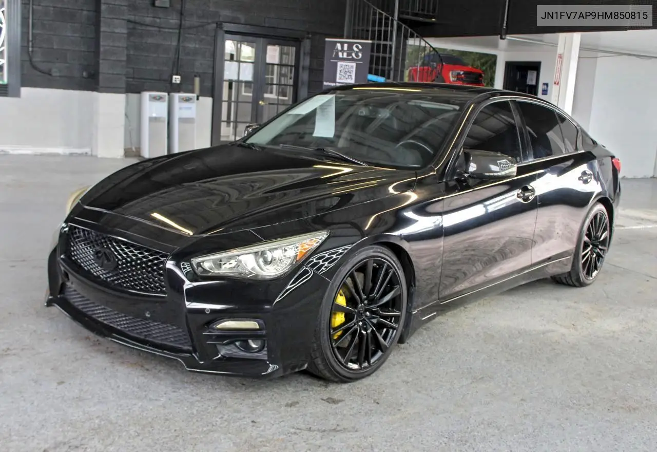 JN1FV7AP9HM850815 2017 Infiniti Q50 Red Sport 400