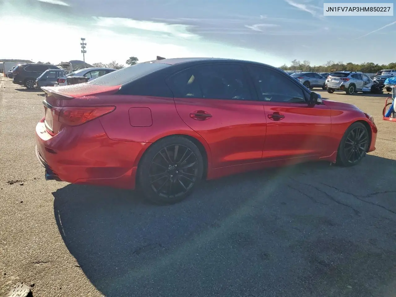 JN1FV7AP3HM850227 2017 Infiniti Q50 Red Sport 400