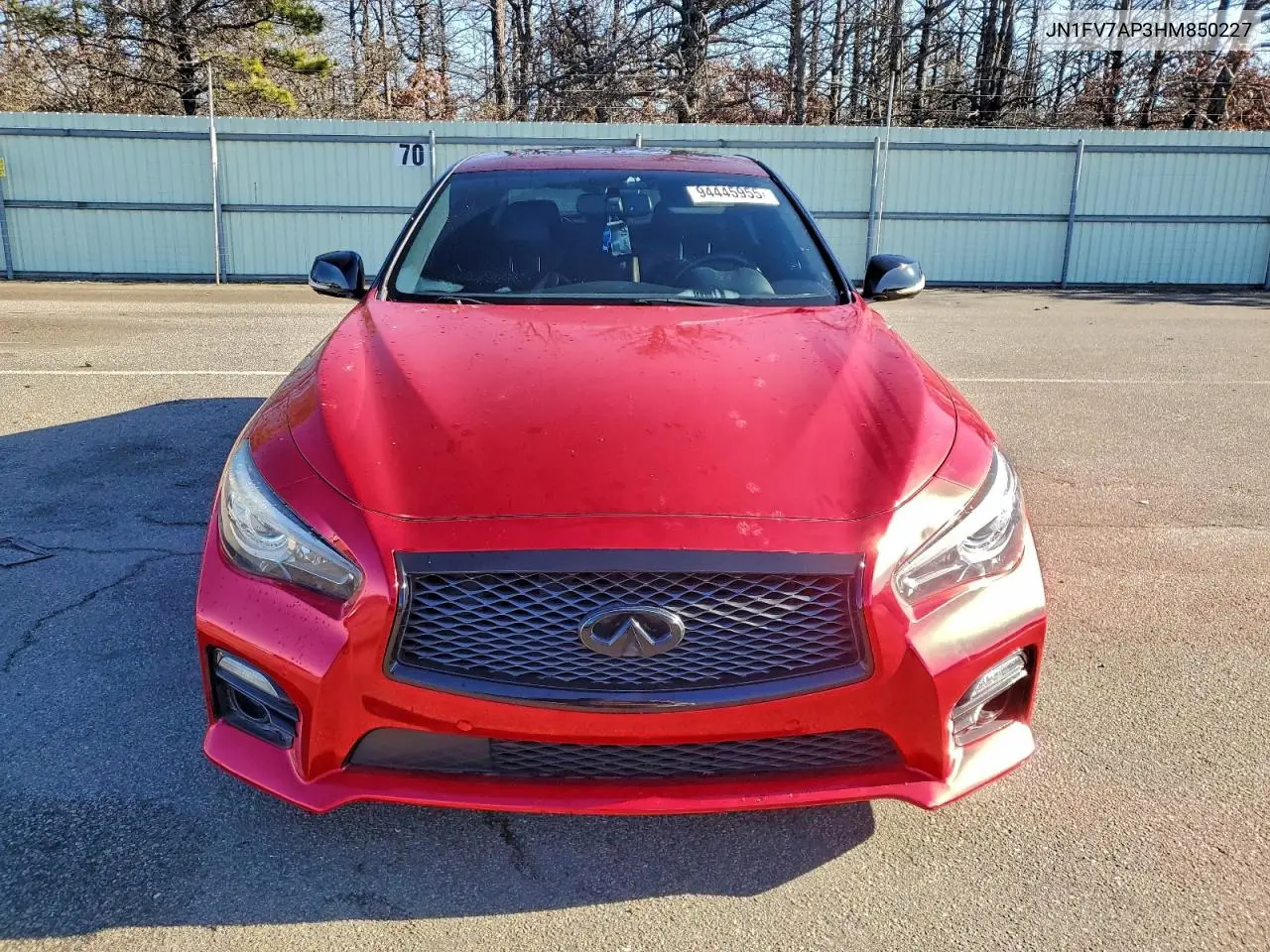 JN1FV7AP3HM850227 2017 Infiniti Q50 Red Sport 400