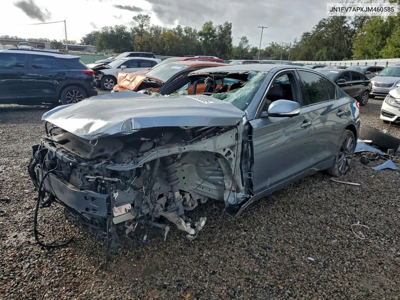 JN1FV7APXJM460585 2018 Infiniti Q50 Red Sport 400