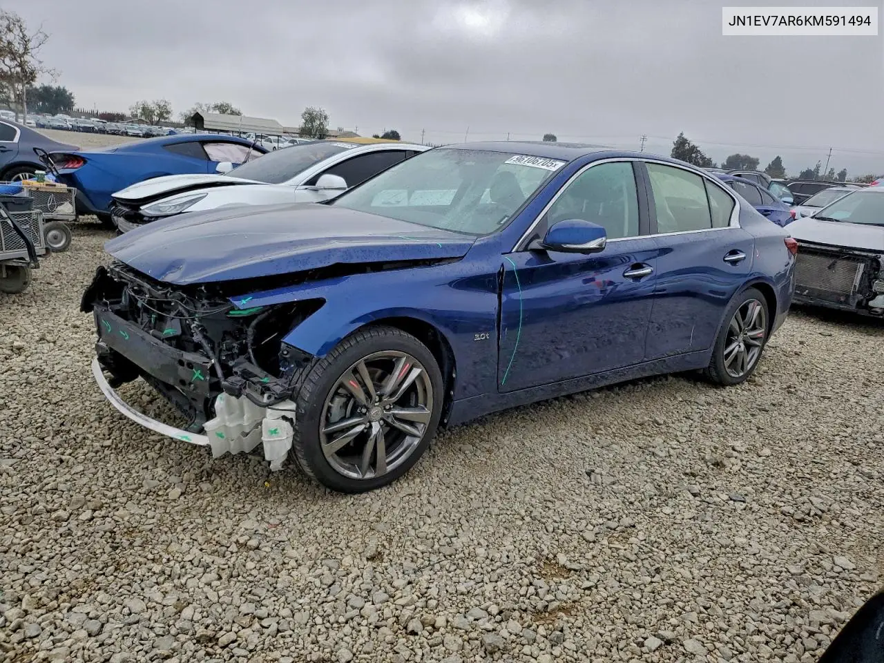 JN1EV7AR6KM591494 2019 Infiniti Q50 Luxe