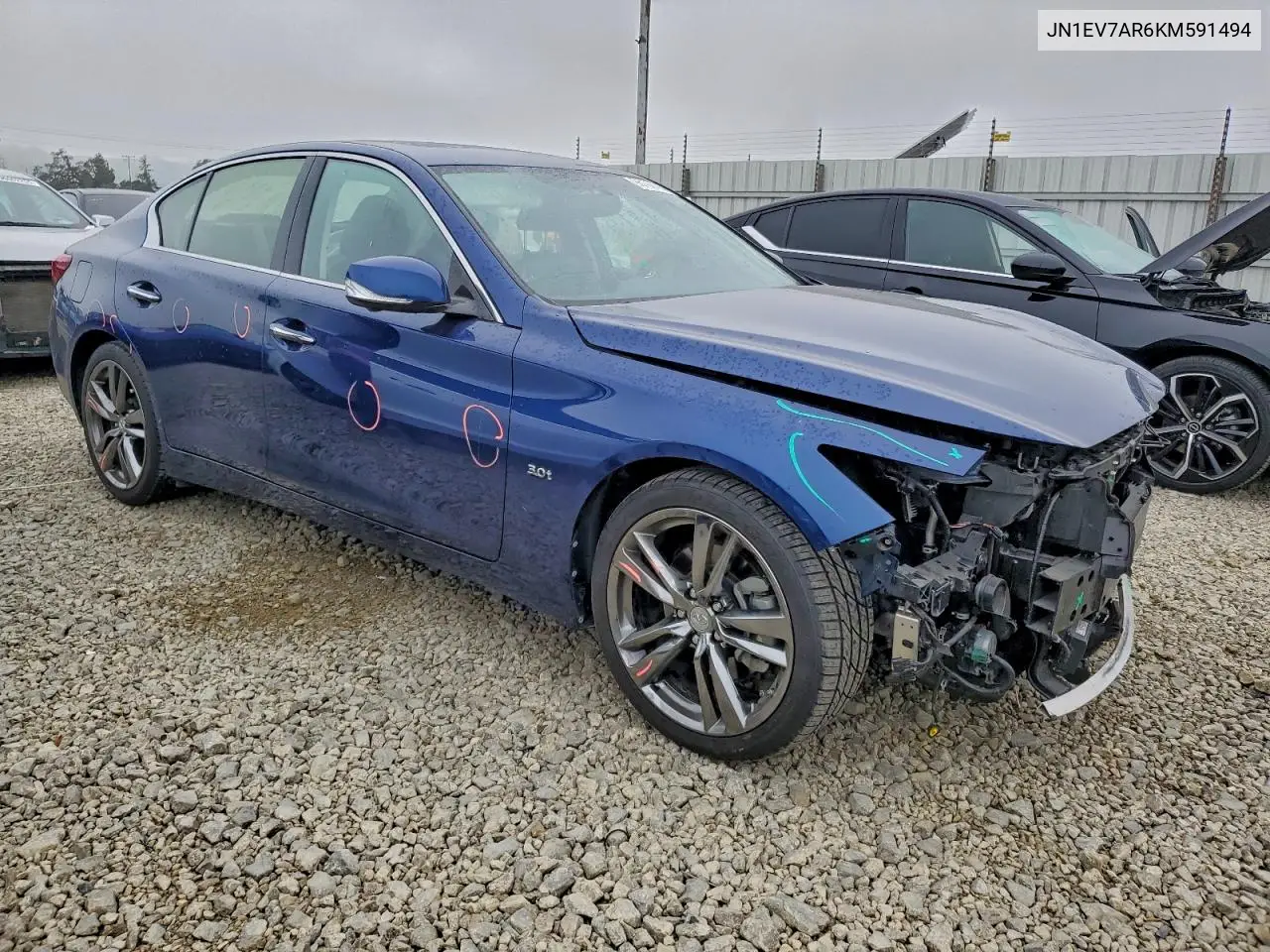 JN1EV7AR6KM591494 2019 Infiniti Q50 Luxe