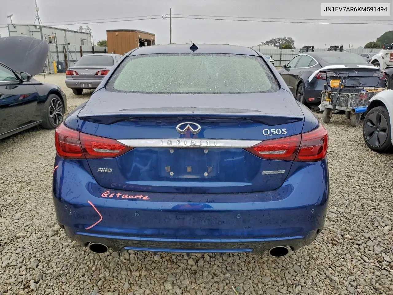 JN1EV7AR6KM591494 2019 Infiniti Q50 Luxe