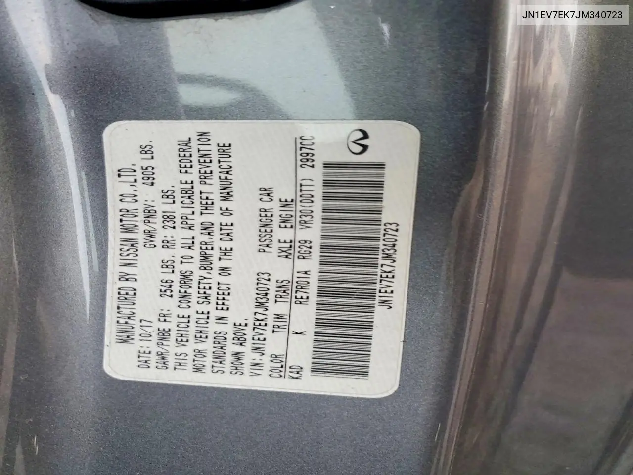 JN1EV7EK7JM340723 2018 Infiniti Q60 Luxe 300