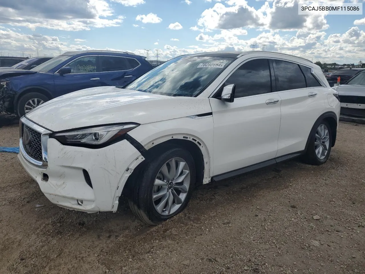 3PCAJ5BB0MF115086 2021 Infiniti Qx50 Luxe