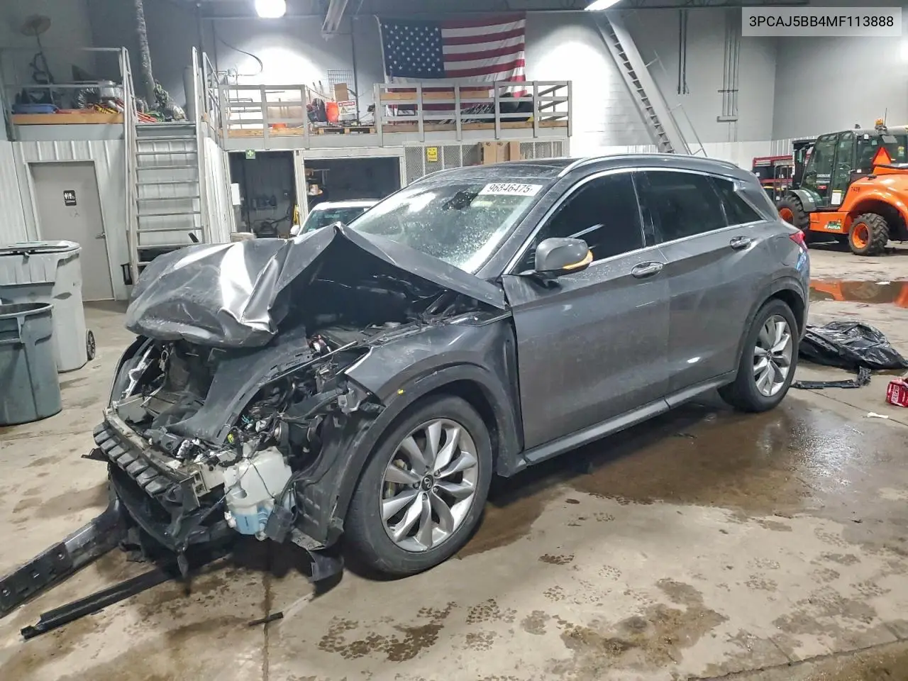 3PCAJ5BB4MF113888 2021 Infiniti Qx50 Luxe