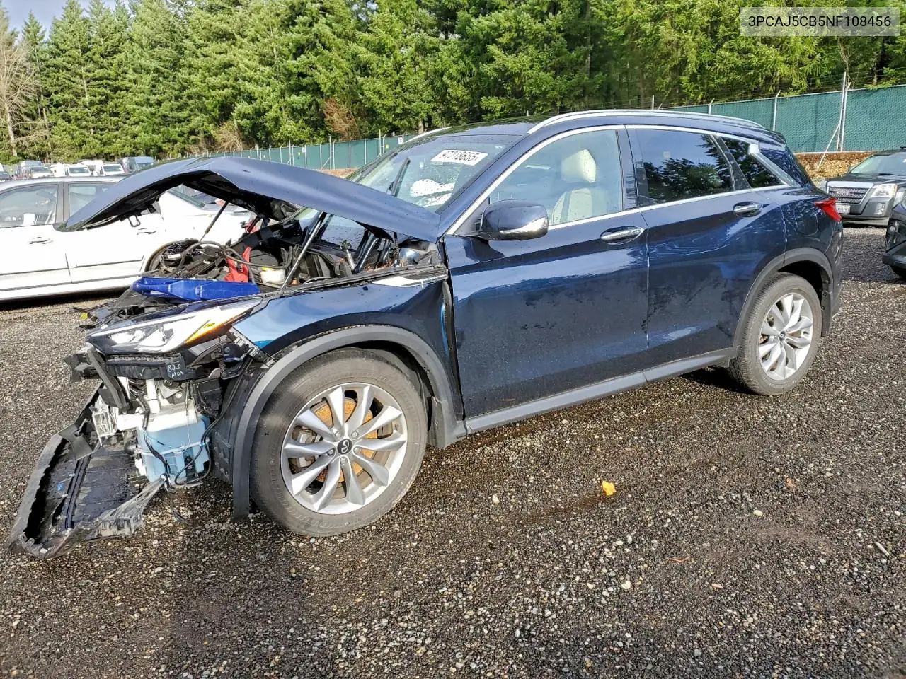 3PCAJ5CB5NF108456 2022 Infiniti Qx50 Essential