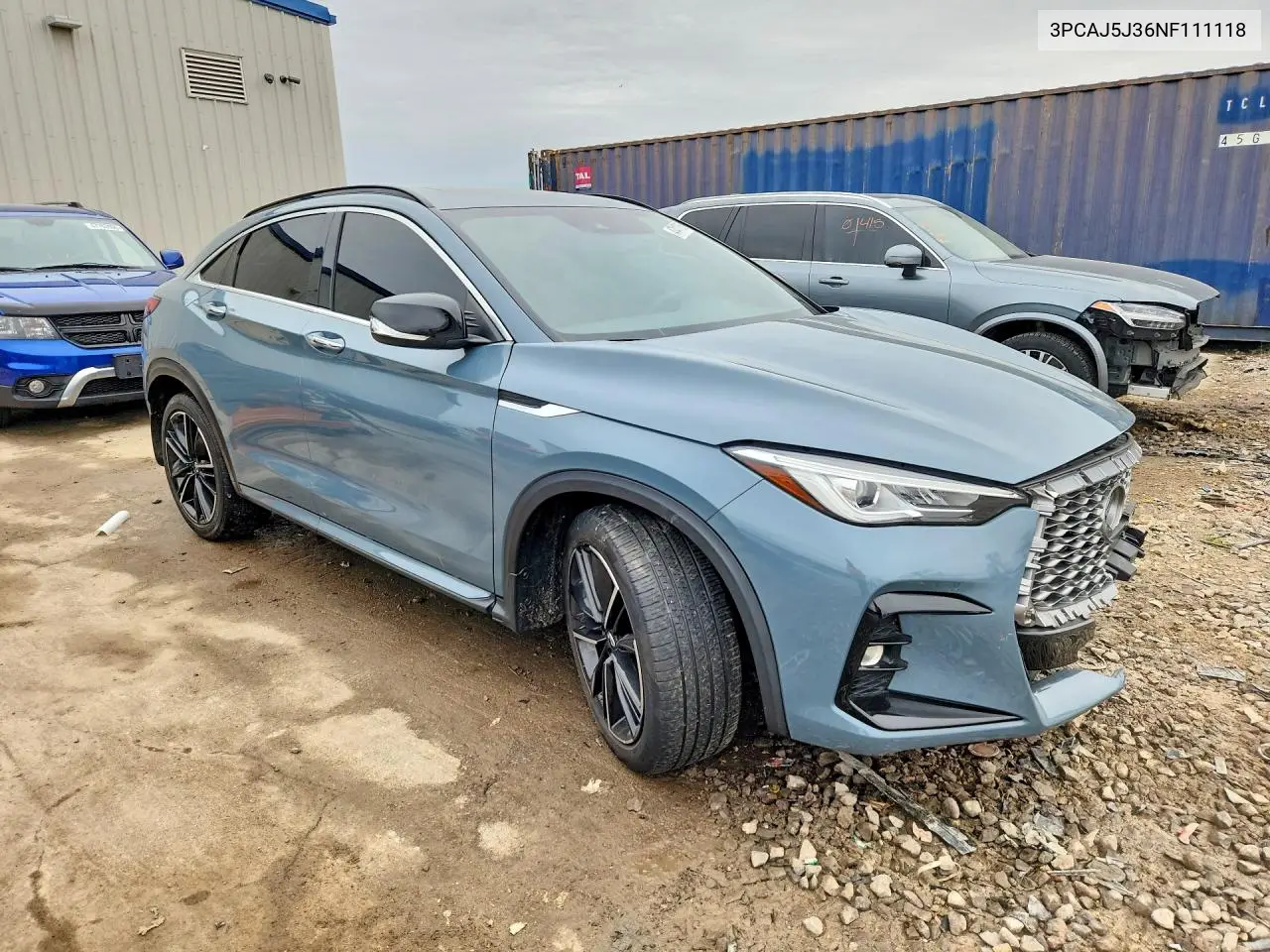 2022 Infiniti Qx55 Luxe VIN: 3PCAJ5J36NF111118 Lot: 47417856