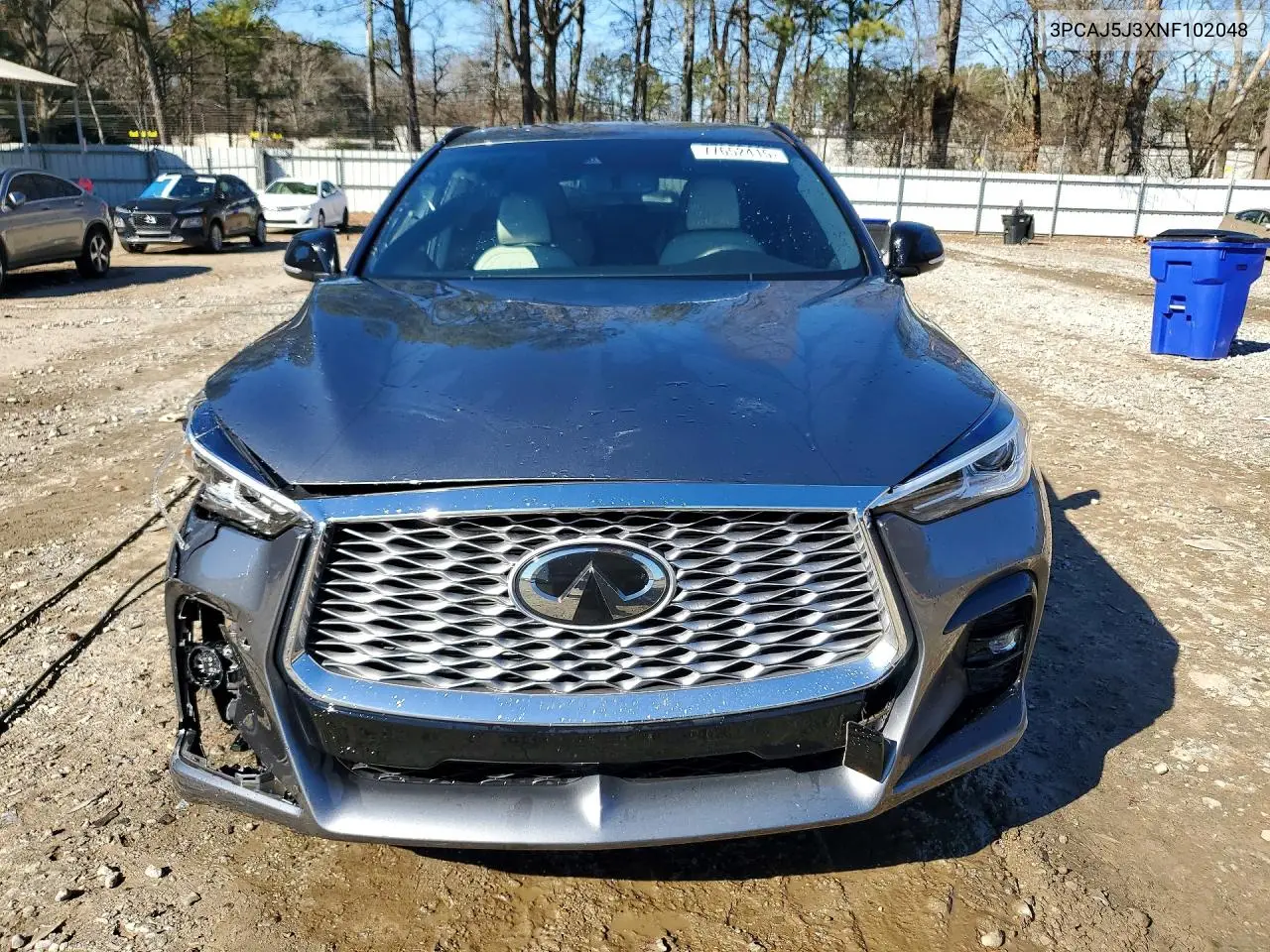 2022 Infiniti Qx55 Luxe VIN: 3PCAJ5J3XNF102048 Lot: 77652415