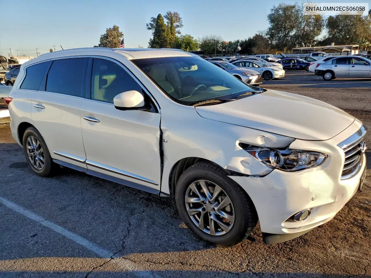 5N1AL0MN2EC506058 2014 Infiniti Qx60