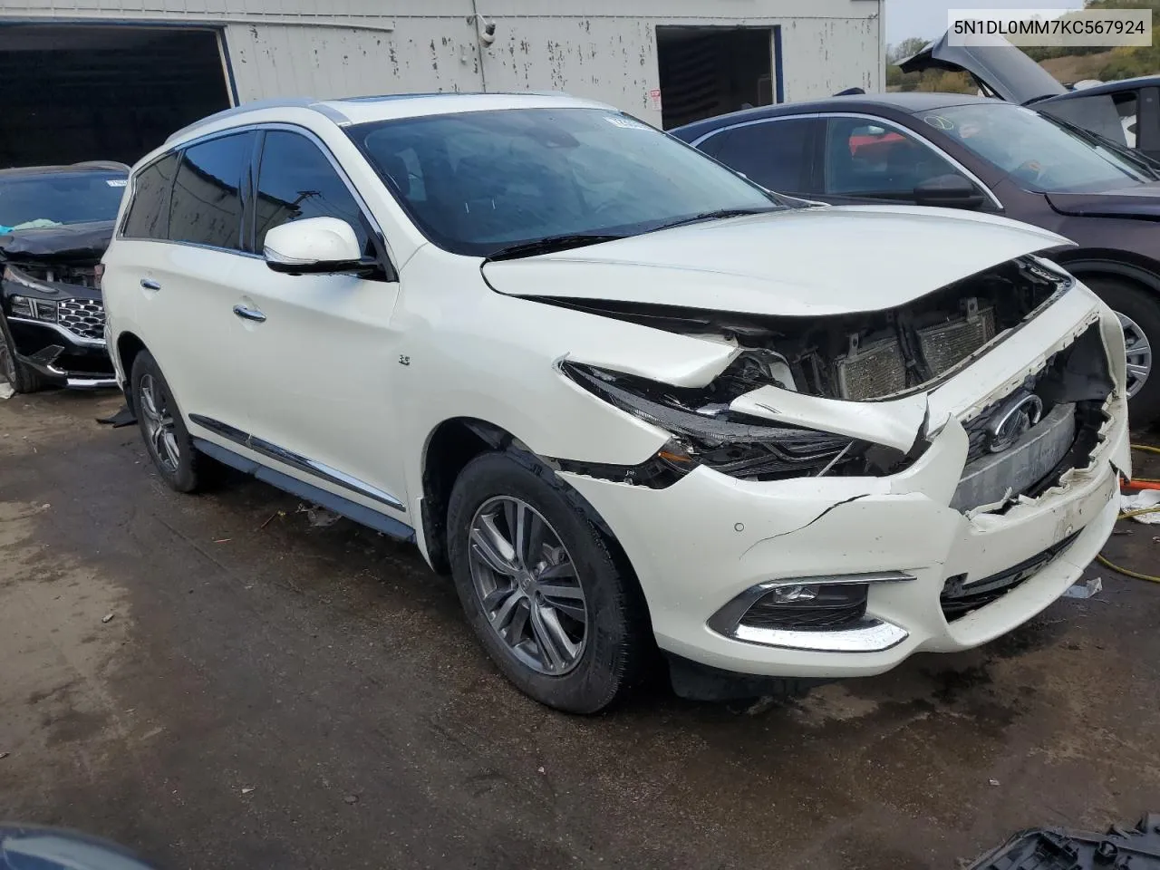 5N1DL0MM7KC567924 2019 Infiniti Qx60 Luxe