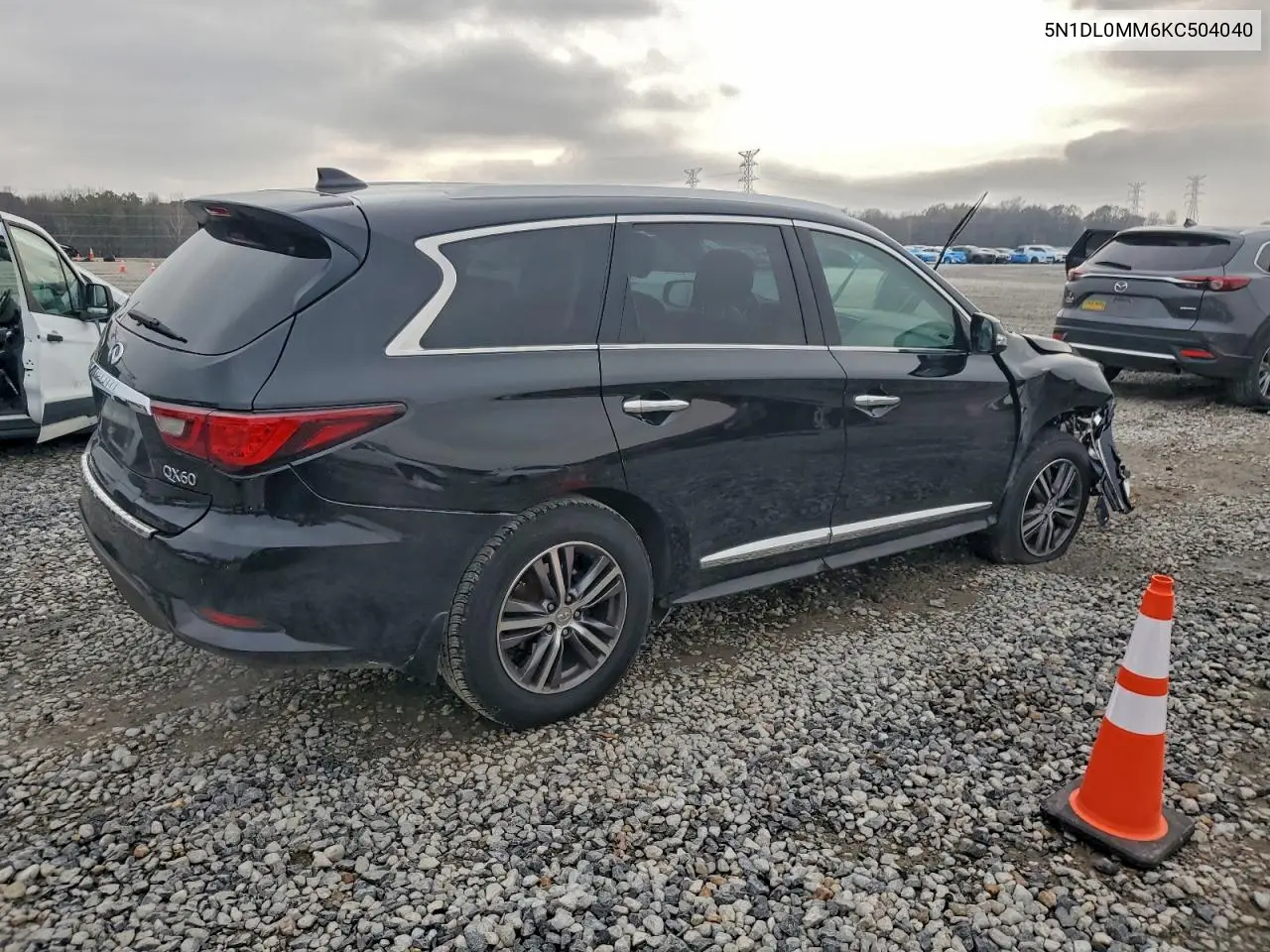 5N1DL0MM6KC504040 2019 Infiniti Qx60 Luxe