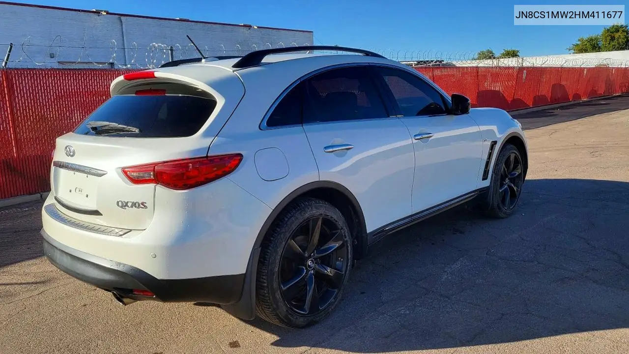 JN8CS1MW2HM411677 2017 Infiniti Qx70