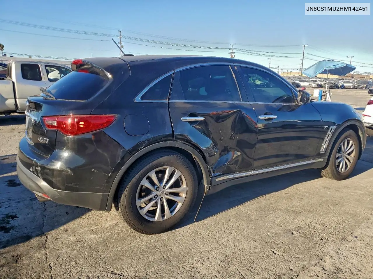 JN8CS1MU2HM142451 2017 Infiniti Qx70