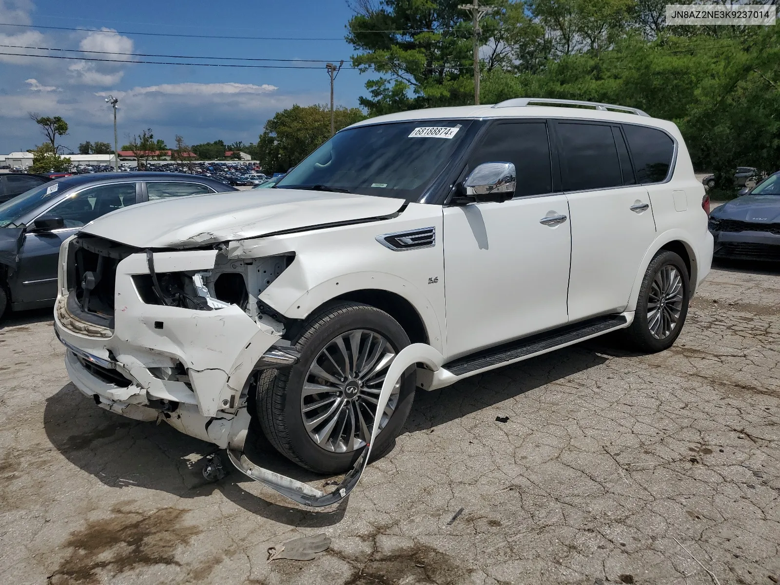 2019 Infiniti Qx80 Luxe VIN: JN8AZ2NE3K9237014 Lot: 68188874