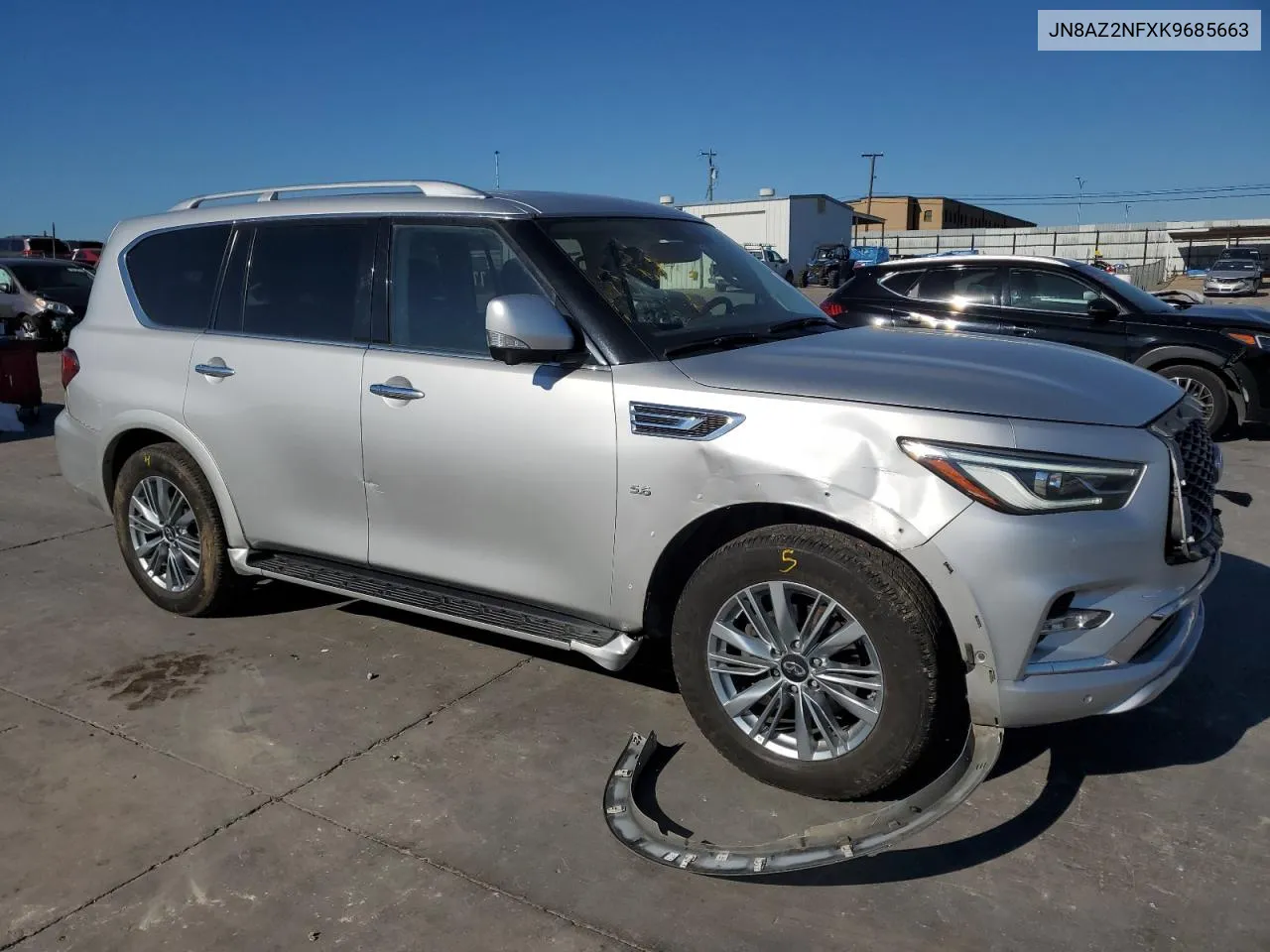 2019 Infiniti Qx80 Luxe VIN: JN8AZ2NFXK9685663 Lot: 70817684