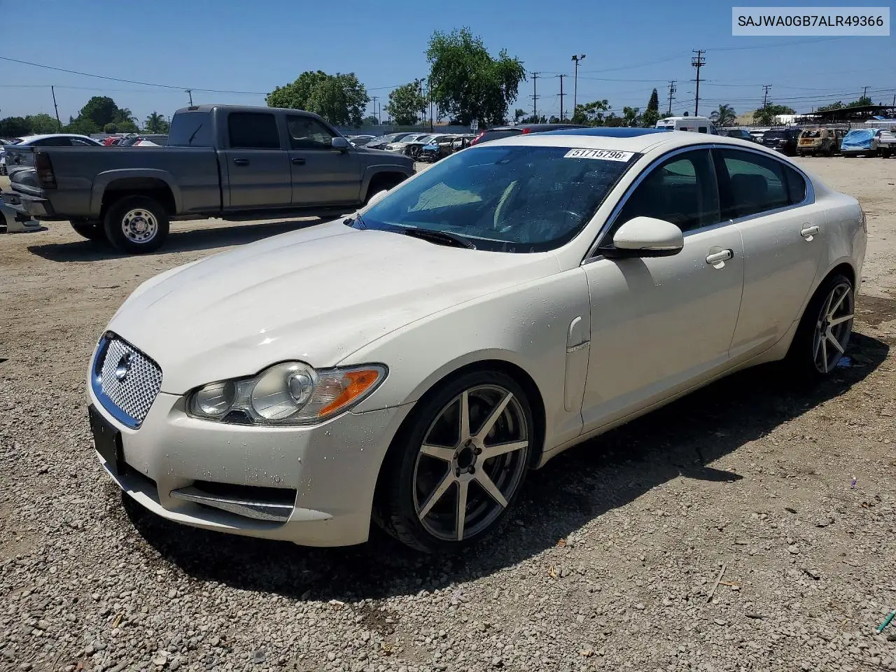 2010 Jaguar Xf Premium VIN: SAJWA0GB7ALR49366 Lot: 51715796
