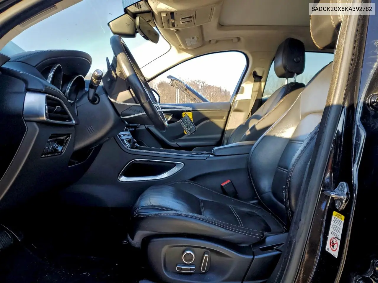 SADCK2GX8KA392782 2019 Jaguar F-Pace Prestige