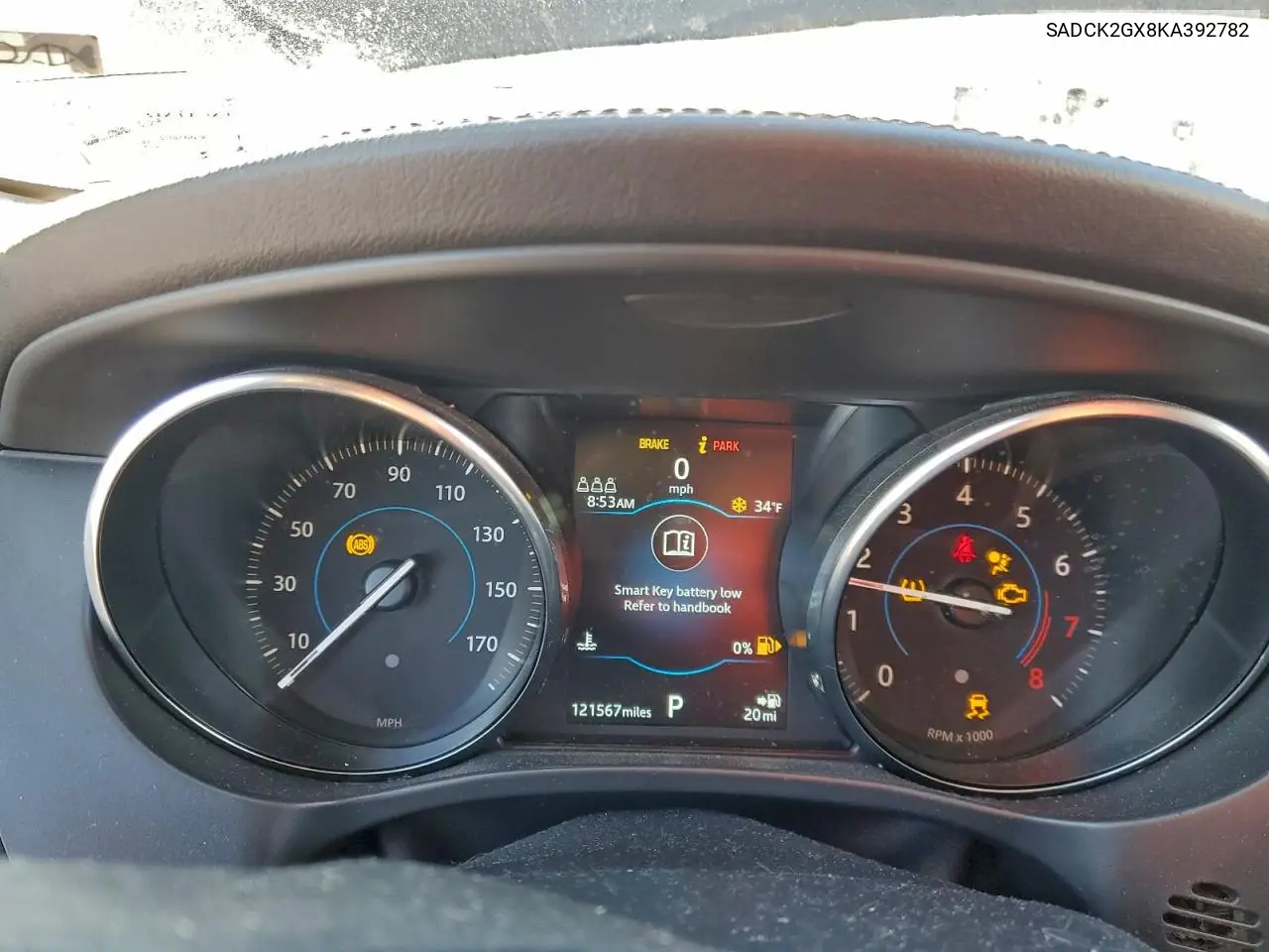 SADCK2GX8KA392782 2019 Jaguar F-Pace Prestige