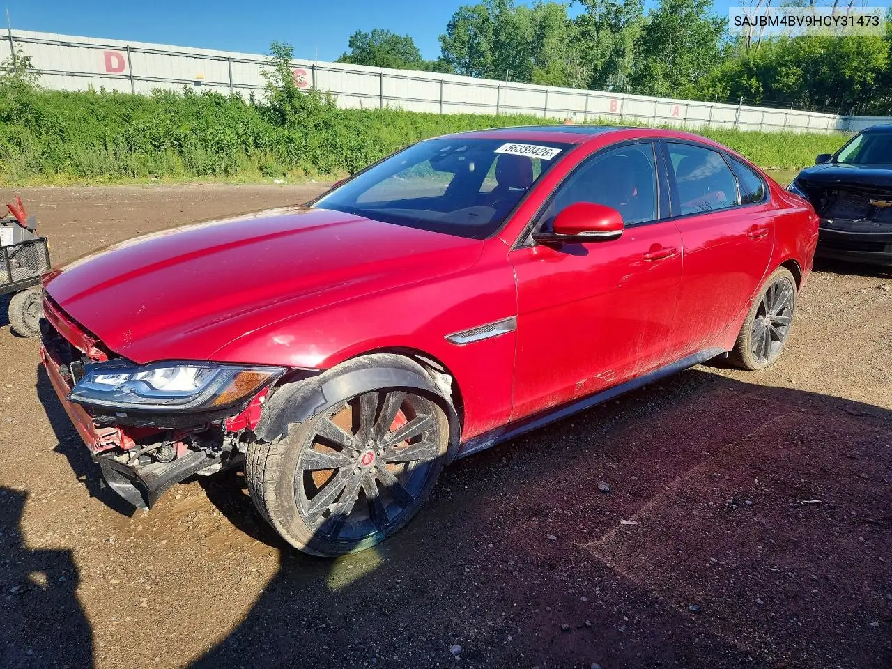 2017 Jaguar Xf S VIN: SAJBM4BV9HCY31473 Lot: 56339426